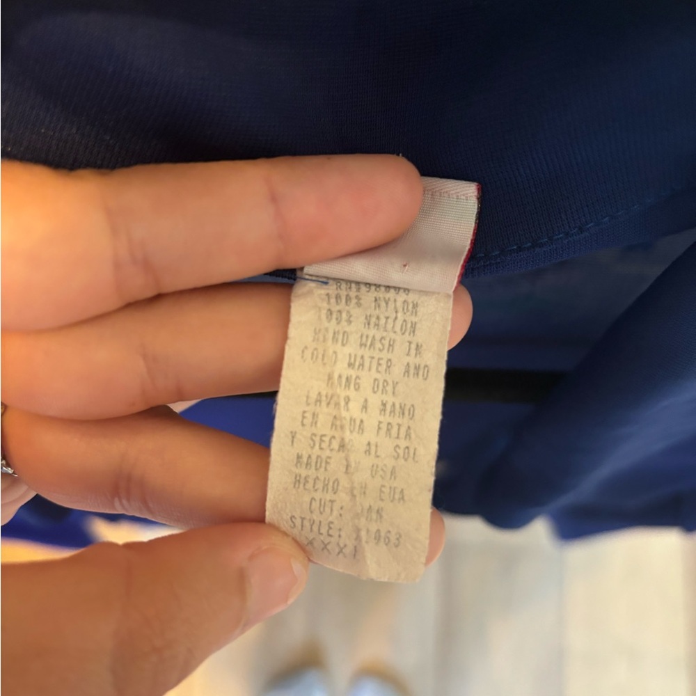Sheer Blue Button up - Picture 4 of 7